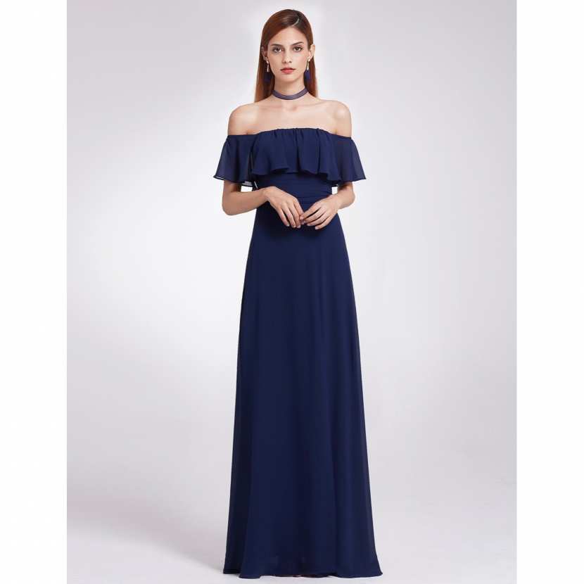 Robe de demoiselle d'honneur bleu marine